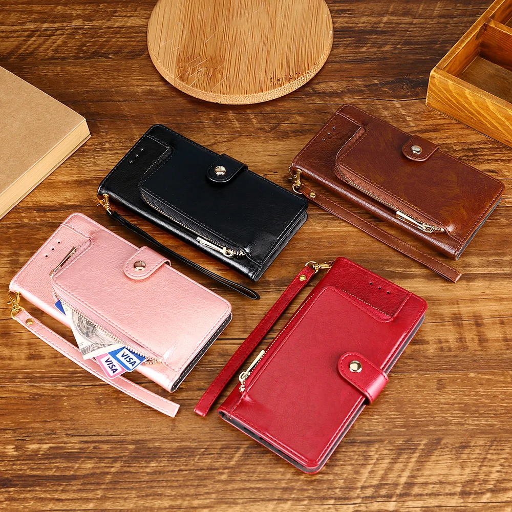 

Zipper Coque For Vivo iQOO Phone Case Luxury Leather Flip Stand Wallet Cover For vivo Y81 Y81S Y93 Y93S Y17 Y3 Case Fundas Shell