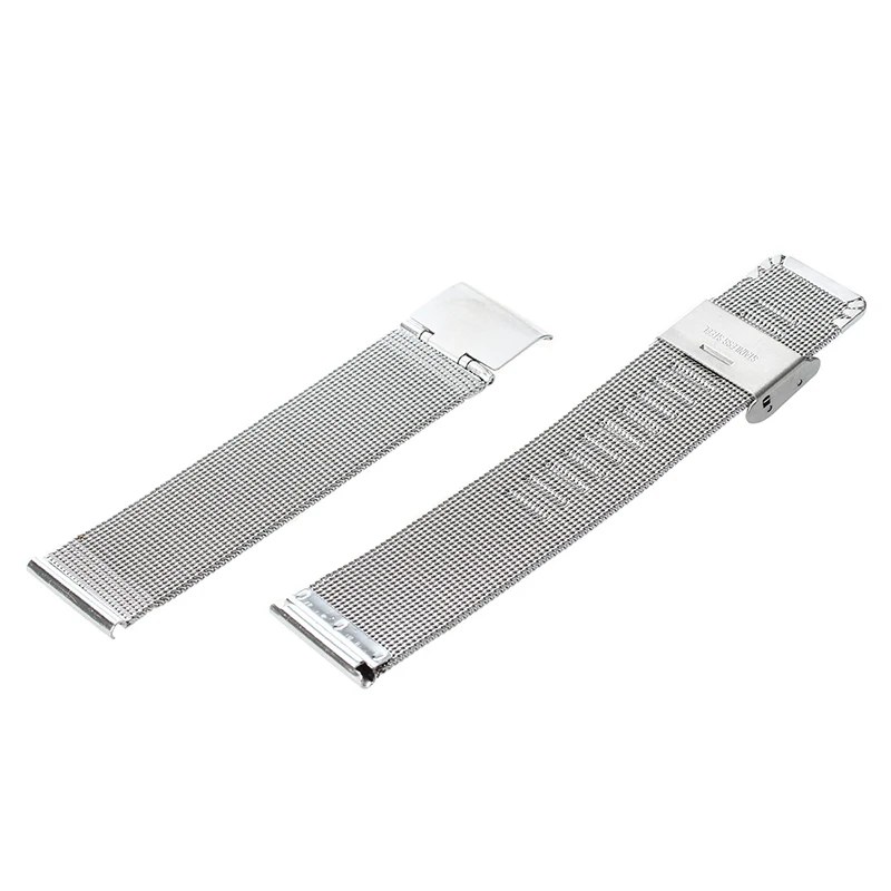 

Silver Steel Bracelet Strap Replacement Watch 20mm