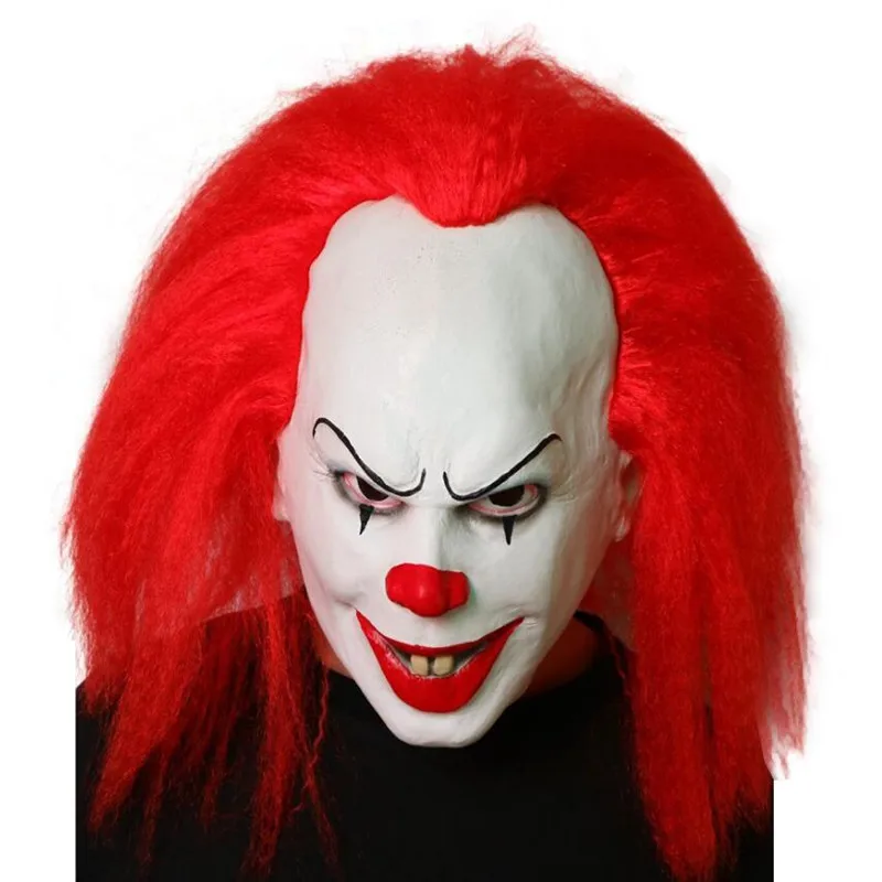Стивен Кинг это маска Pennywise ужас клоун Джокер маска глаза блестит клоун латексная маска Хэллоуин косплей костюм реквизит