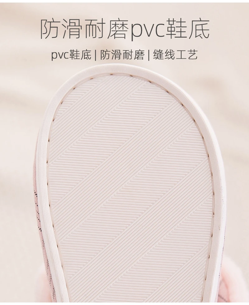 Women's slippers Fur Slippers Winter Warm Big Size 36-44 Plush Non Slip Home shoes Indoor Loves Couple Floor Shoes Bedroom