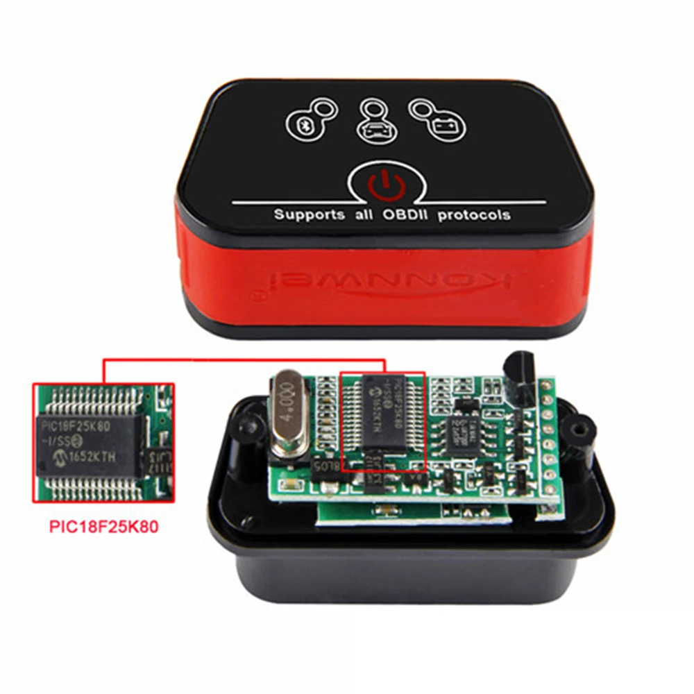 Автомобильный сканер ELM327 OBD2 Icar2 KONNWEI Bluetooth ELM 327 V 1 5 автомобильный диагностический