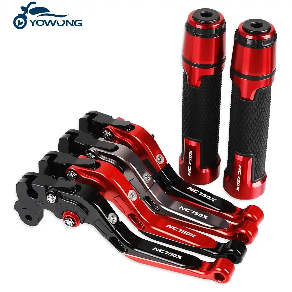 

NC750X 2014-2015 FOR HONDA Motorcycle CNC Brake Clutch Levers Handlebar knobs Handle Hand Grip Ends FOR HONDA NC750X 2014-2015