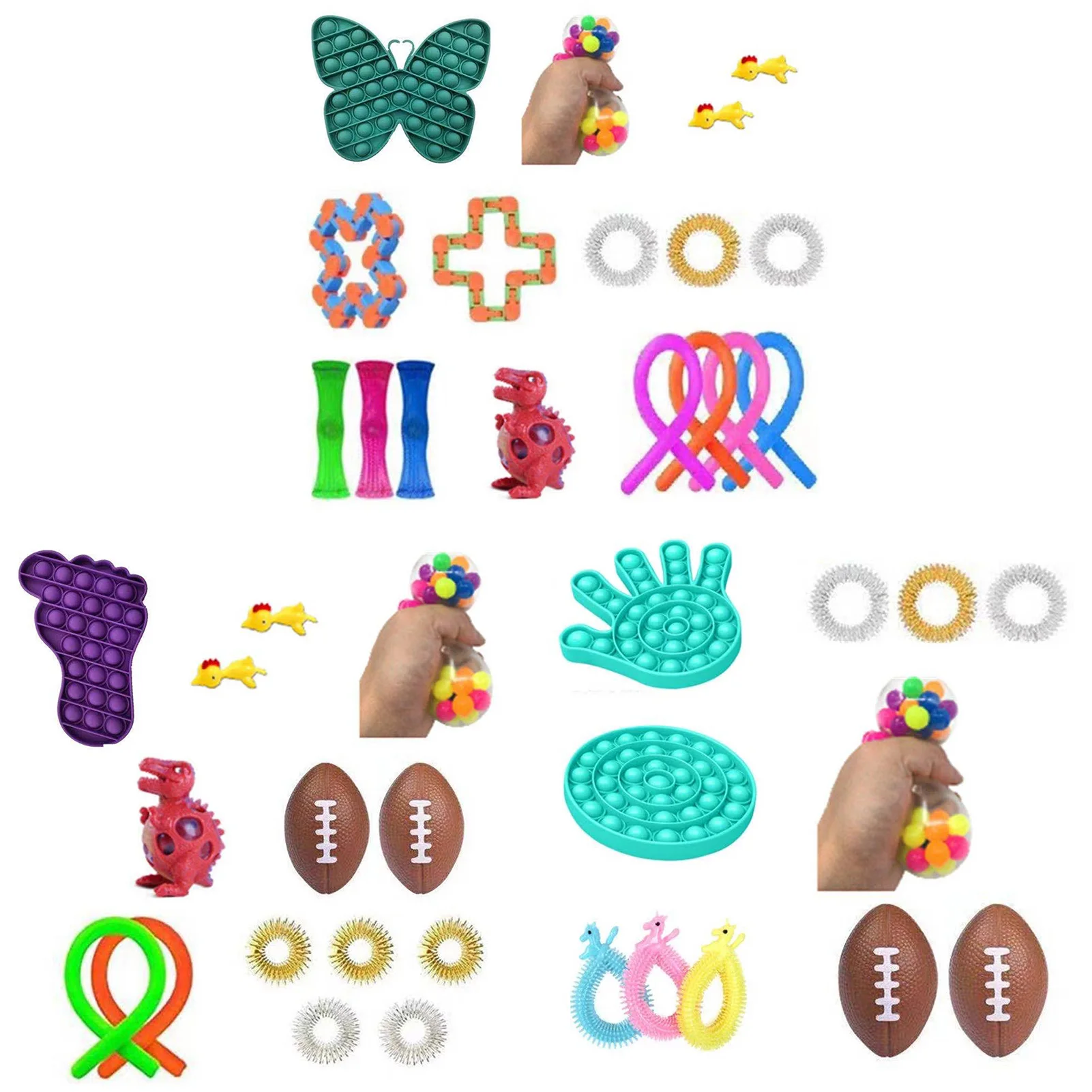 

Sensory Toy Set Stress Relief Toy For Children Adults Pendant Ornament Stress Relieve Decompression Toys Antistress