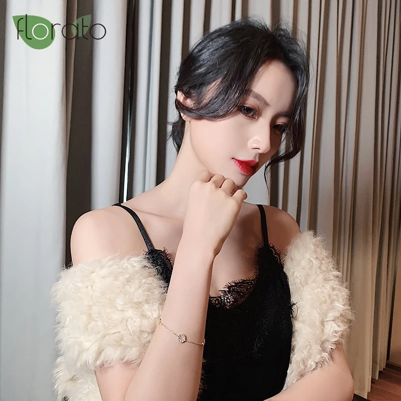 Женский Регулируемый браслет со звездой браслеты с фианитами модные ювелирные