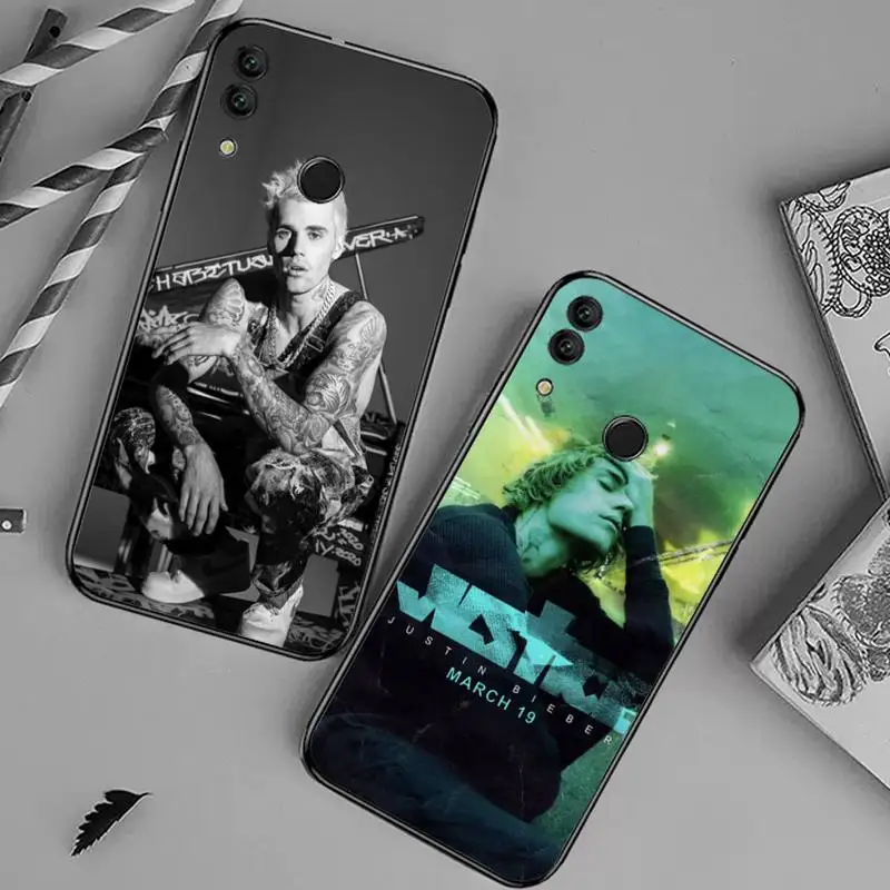 

justice justin bieber singer Phone Case For Huawei honor Mate 10 20 30 40 i 9 8 pro x Lite P smart 2019 nova 5t