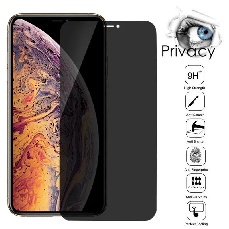 

Anti Spy Tempered Glass For iPhone XS Max Privacy Screen protector iPhone XS Max New Mobile Phone Screen Protectors