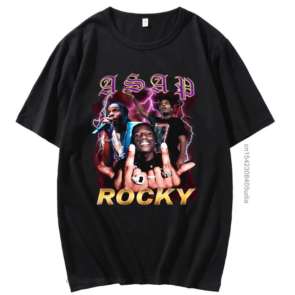 Rapper Hip Hop Style Short Sleeve Female Cosplay Vintage T-Shirt Spring Summer Print Asap Fashion Vintage Tshirt Male