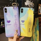 Шейный чехол с ремешком для Samsung Galaxy A71 A70 A72 A81 A91 A52 A51 A50 A50S A42 A40 A32 A30 A30S A20 A10 A12, чехол с ремешком на запястье