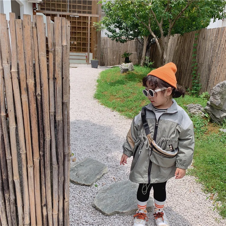 Повседневная Свободная куртка в уличном стиле для мальчиков и девочек пальто на