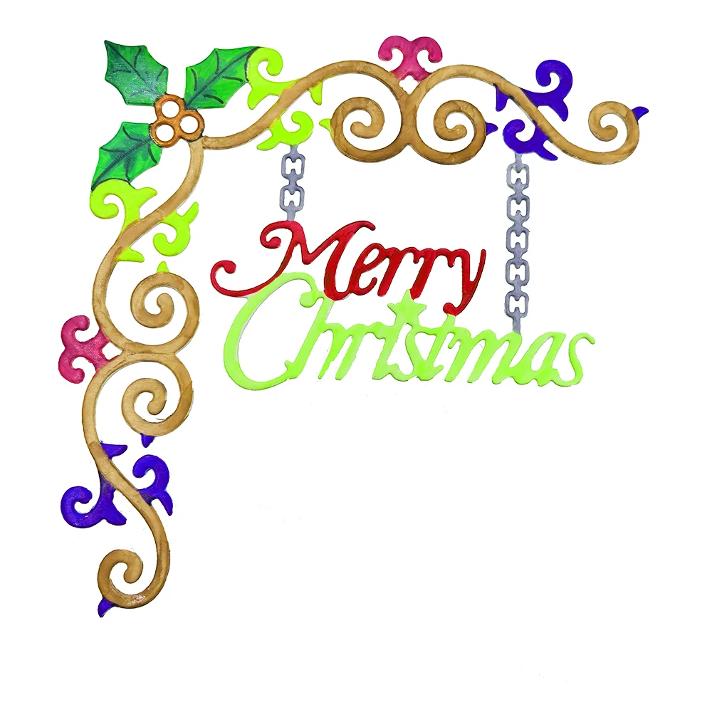 Рождественская подвеска для изготовления резки металла рамки Шаблоны