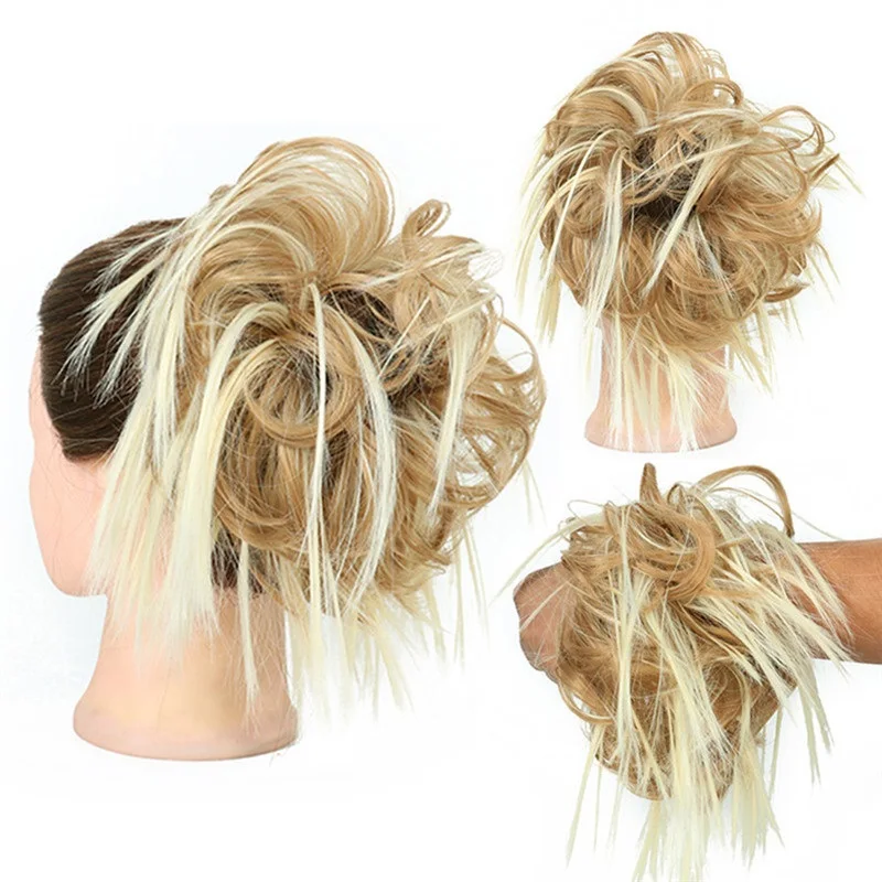 

Synthetic Chignon Hair HairPiece for Women Fluffy Messy Bun Elastic Band Scrunchy Extenions Natural Fake Piece Heat Resistant
