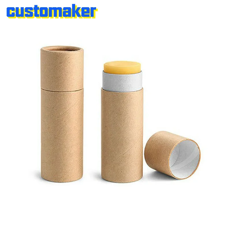 200 шт. картонная туба с масляными цилиндрическими крафтами косметическая