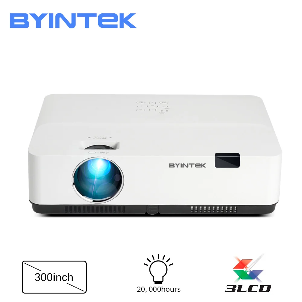 BYINTEK K400 3LCD 300inch High Brightness Full HD 1080P 4K Video Projector для кинематографического образования
