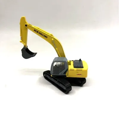 Коричневый Специальный Литой Сплав 1: 87 Jcb3cx-4 t экскаватор-погрузчик сплав инженерный автомобиль салон девушка Тип детские игрушки - Цвет: Коричневый