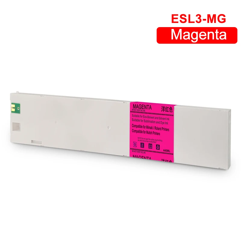 440ML ECO-SOL MAX Replacement Ink Cartridge ESL3 For Roland BN-20 SolJet PRO II VersaCAMM SP-i Series Printers (6Colors/Set)