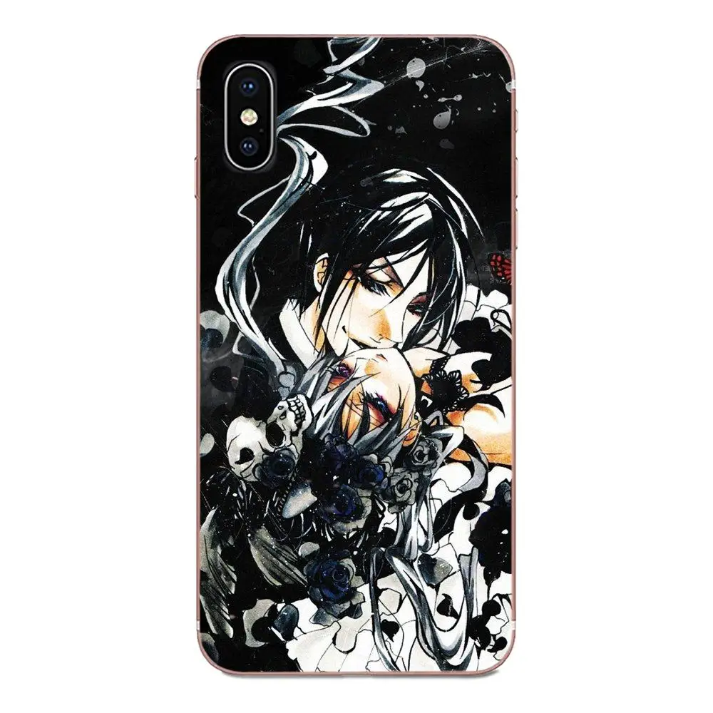 Модный популярный чехол в стиле аниме черный Батлер Kuroshitsuji для Apple iPhone 11 Pro XS Max XR X 8
