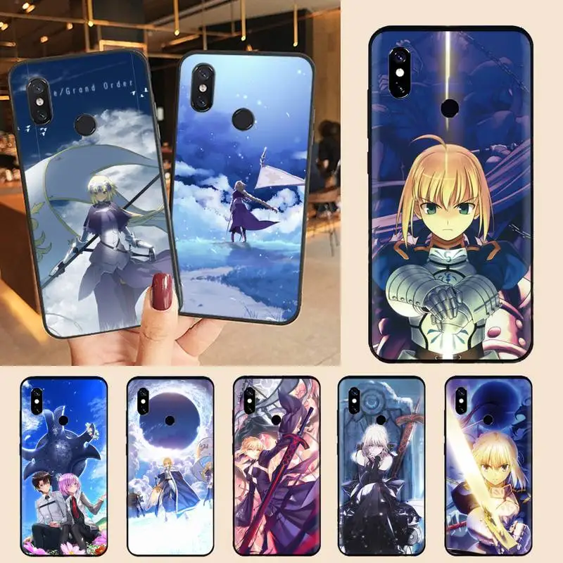

Fate Grand Order Anime Phone Case For Xiaomi Redmi note 7 8 9 t max3 s 10 pro lite Luxury brand shell funda coque