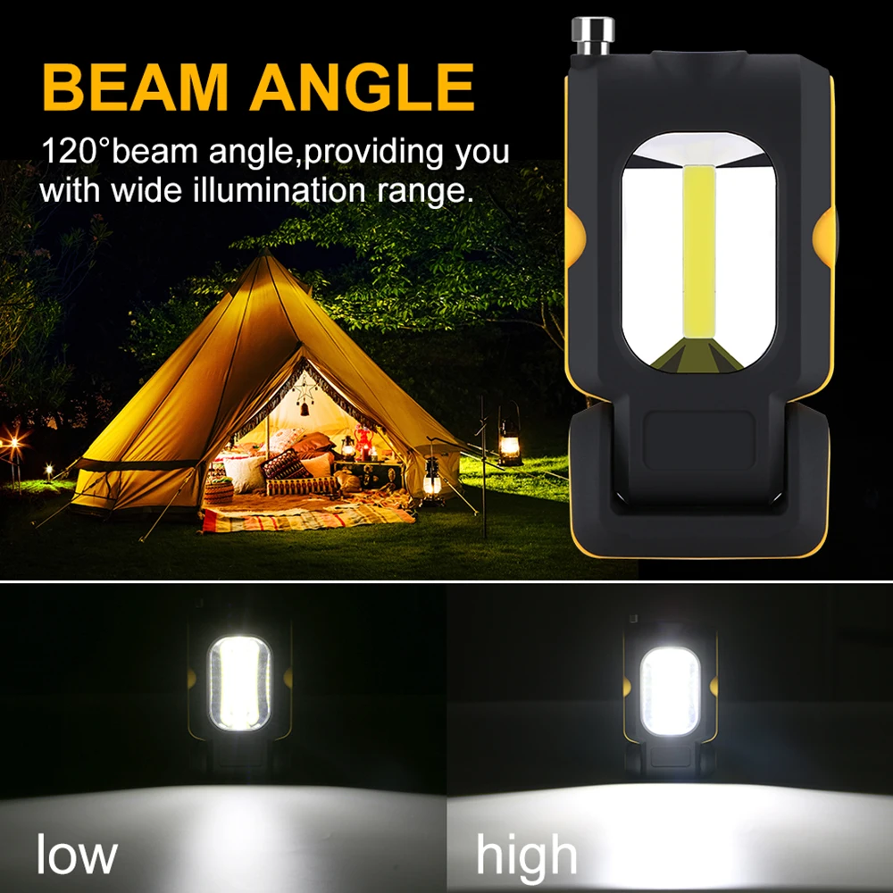 Ночной рыболовный фонарик с магнитом удобный мини портативный фонарь для