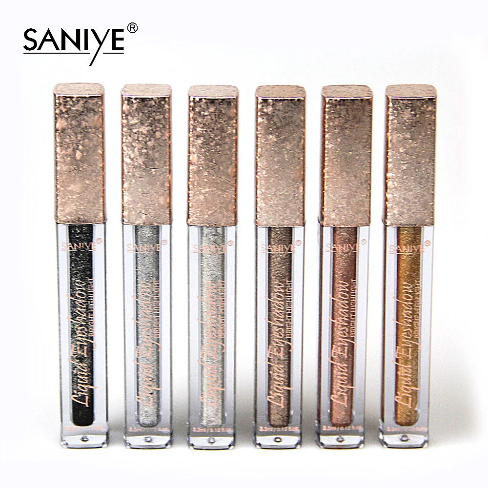 SANIYE фирменные жидкие тени для век Блеск длительное мерцание водостойкая