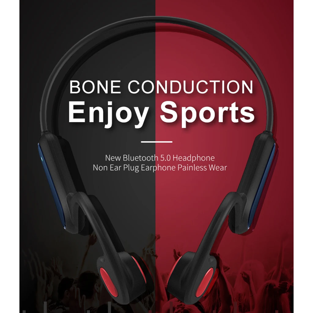 

A9 Bone Conduction Headphones 5.0 Open Ear w/ Mic for Sports