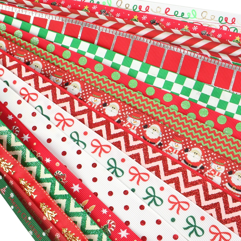 Аксессуары David Рождество 1 ярд/рулон 10 рулонов/набор корсажная лента ткань