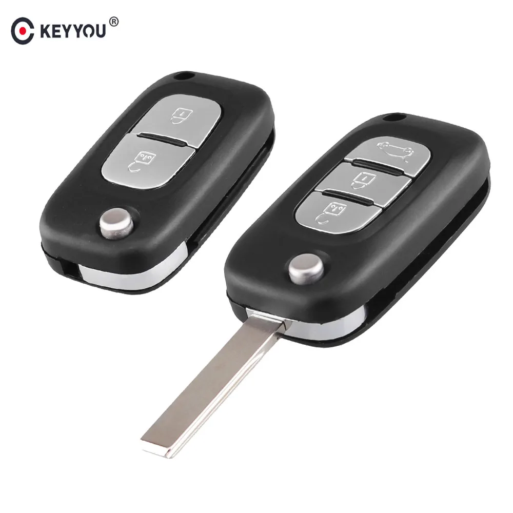 KEYYOU 2/3 кнопки дистанционного управления откидной Чехол для автомобильного ключа