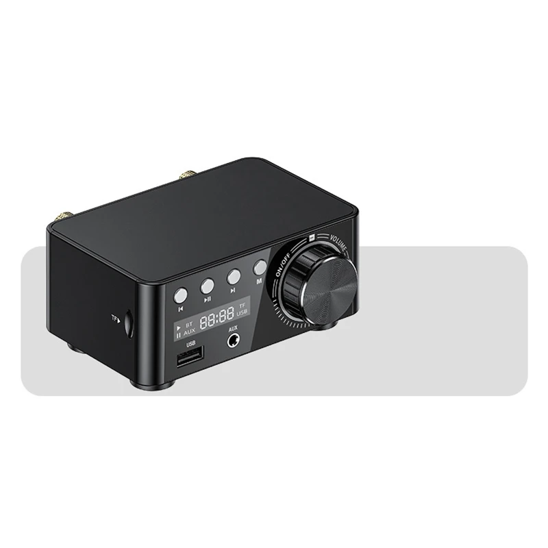 50 Вт x 2 Mini класса D стерео Bluetooth 5 0 усилитель TPA3116 TF 3 мм USB Вход Hi Fi аудио домашний