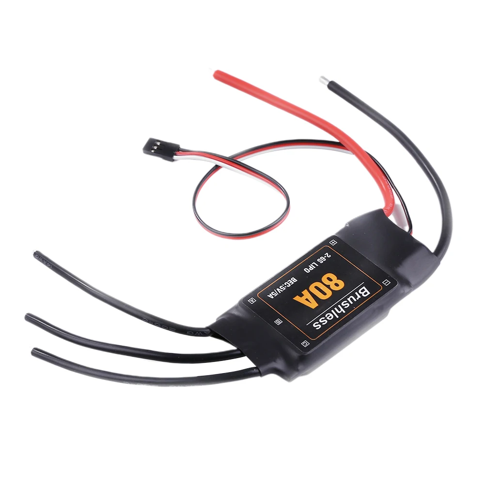 Легко наносить 80A бесщеточный ESC прочные детали практичный регулятор скорости