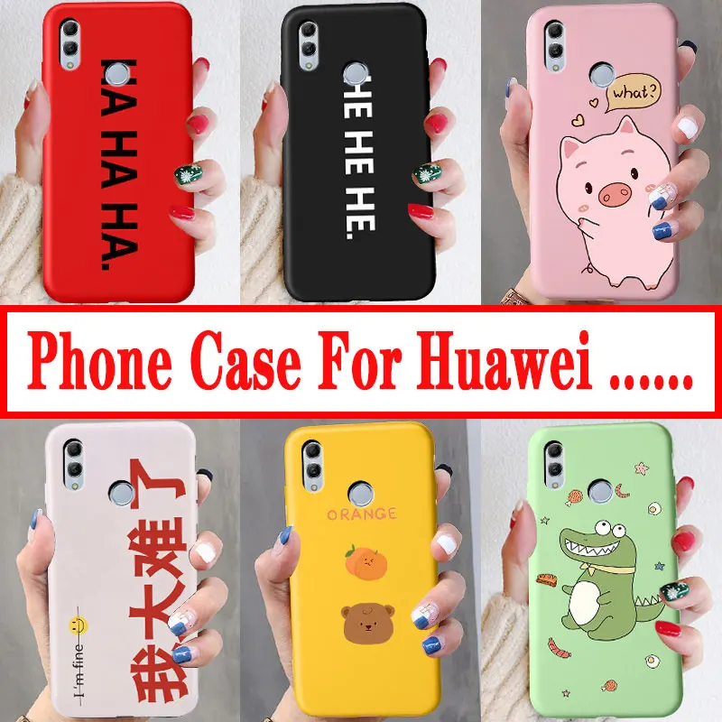 Чехол для телефона huawei p smart plus p20 lite Мультяшные милые чехлы с рисунком nova 3 3i 3e 4