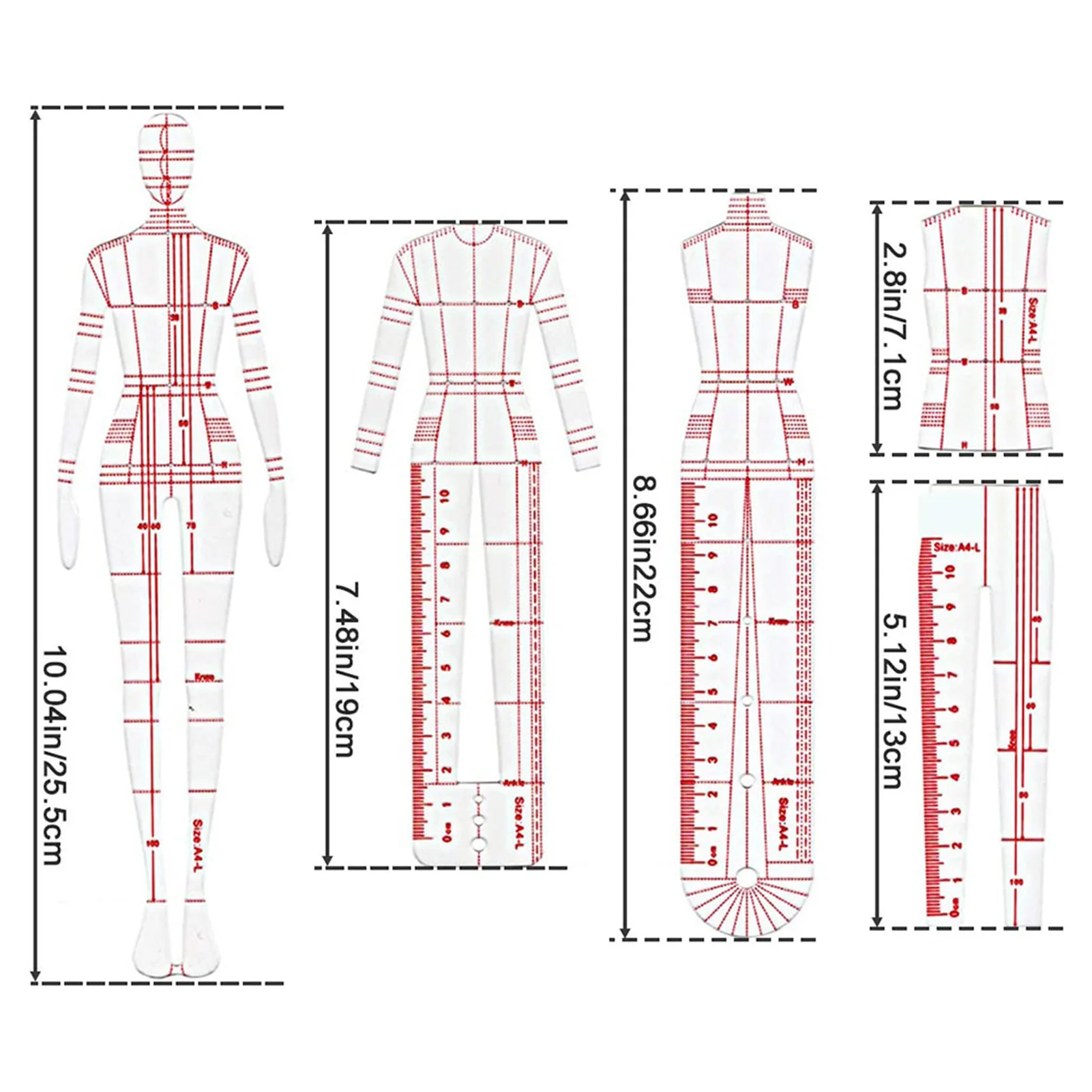 

1 Set Women And Men Fashion Drawing Ruler Figure Drawing Template For Fashion Design Fashion Sketch Template Female