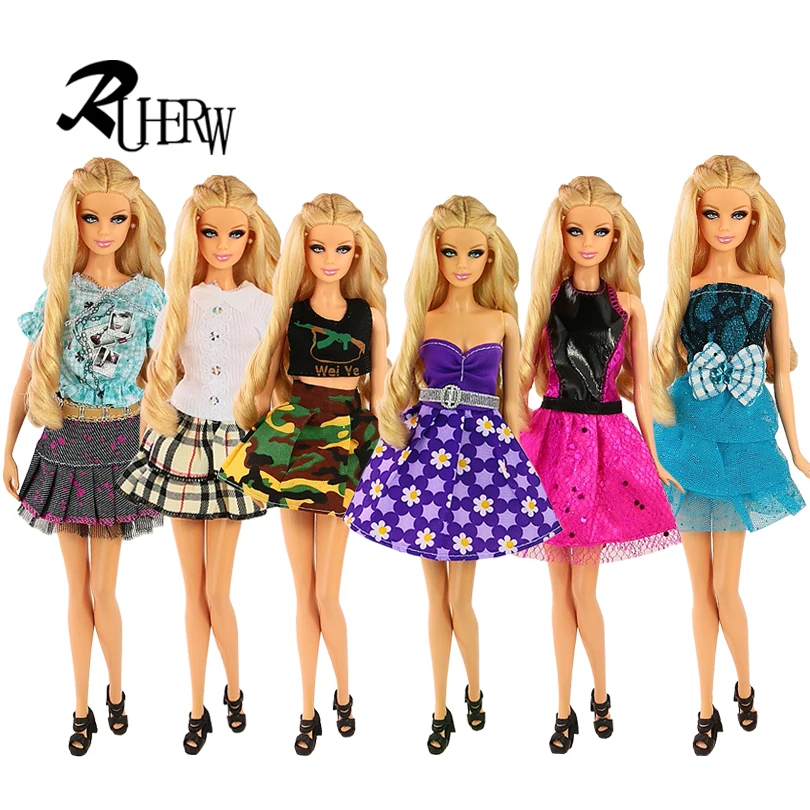 Платье для куклы Барби с глубоким V-образным вырезом 1 шт. |