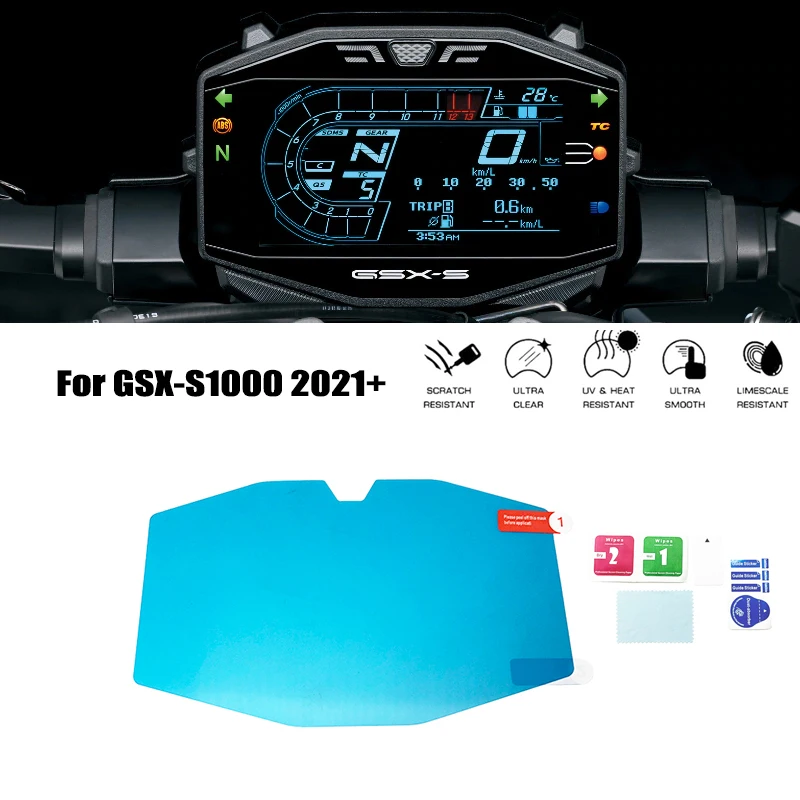 

Для Suzuki GSX-S1000 GSX S1000 2021 + Защитная пленка для приборной панели мотоцикла