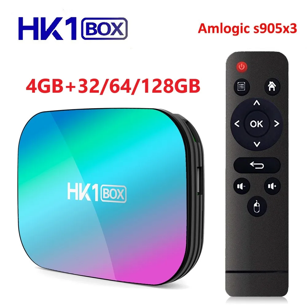 Приставка Смарт ТВ HK1 Amlogic S905X3 Android 9 0 4 + 32/64/128 ГБ 2 ГГц|ТВ-приставки и медиаплееры| |