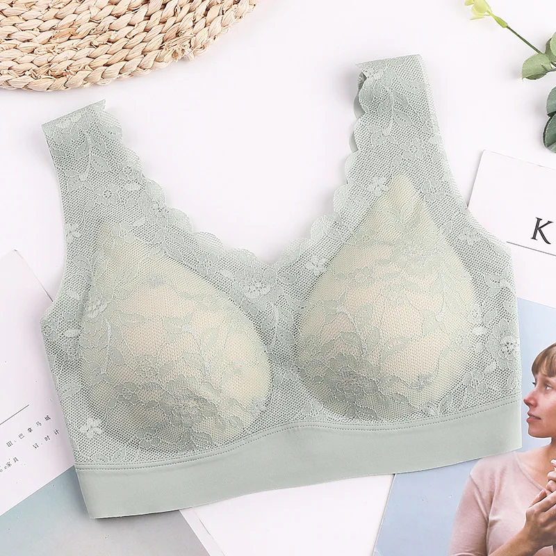 

Sexy Bras for Women Female Lace Bralette Plus Size No Rims Sports Bra Women's Lingerie Underwear