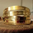 VishowCo, персонализированный браслет с именем на заказ из нержавеющей стали, персонализированный золотистый браслет с благословением, ювелирные изделия для подарка на День Матери