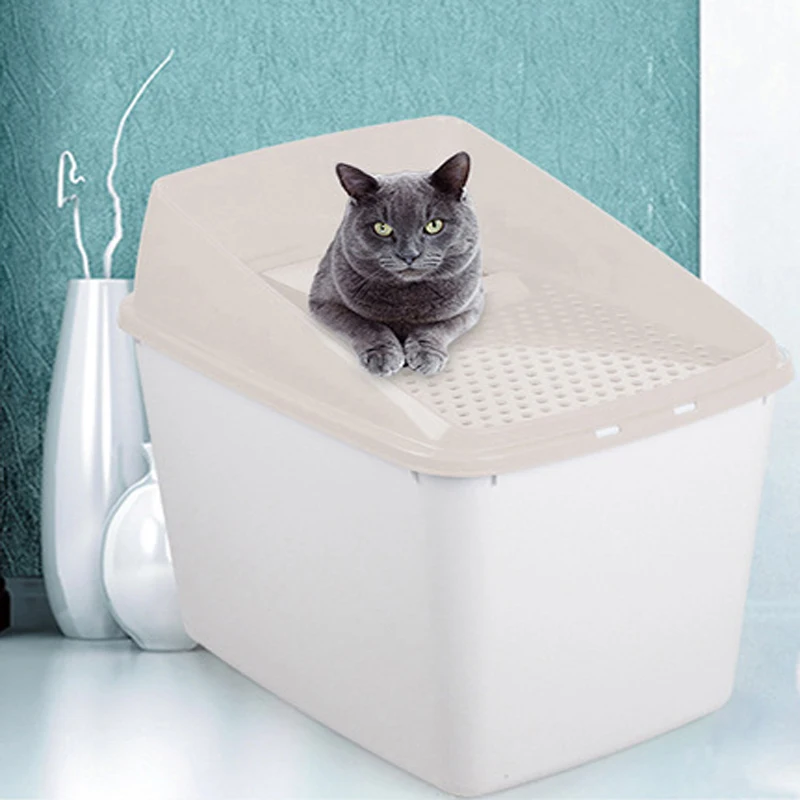 Кошачий Туалет большой Afp домкрат для кошек лягушка раковина защита от брызг