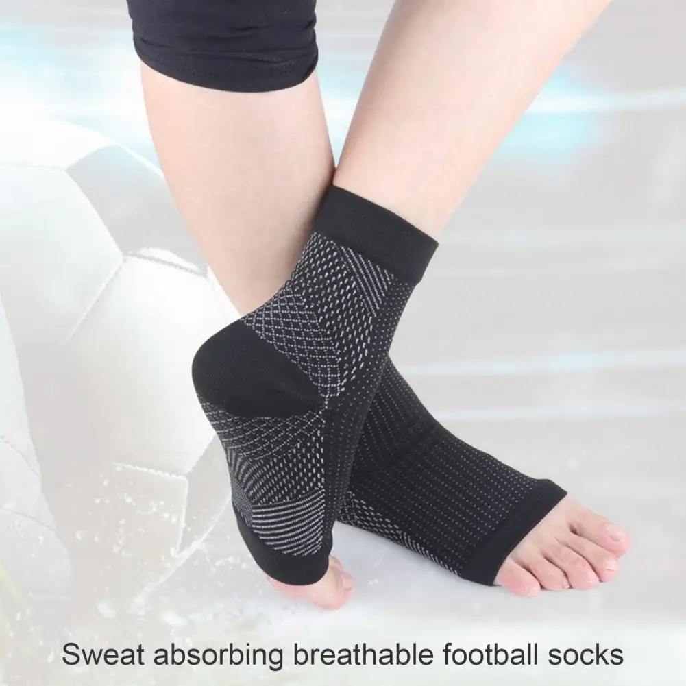 

Washable 1 Pair Useful Pain Relieve Gear Plantar Fasciitis Socks Sweat Absorption Ankle Support Socks Pain Relieve for Men