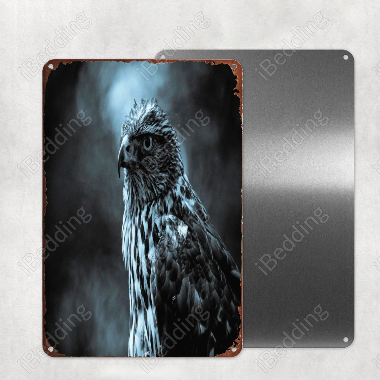 

Декоративная металлическая панель с птицами, 20x30 см