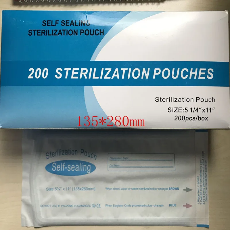 200 шт. одноразовые пакеты для стерилизации стоматологических инструментов |