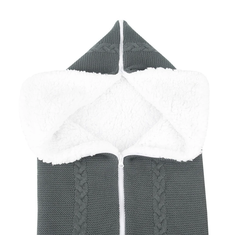

Knitting Baby Sleeping Bag Infant Stroller Sleepsack Cotton Wheelchair Envelope Blanket Newborn Wrap Swaddle