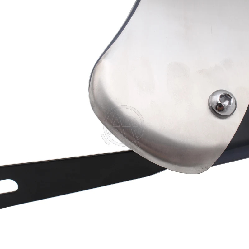 Smoke ABS+Chrome Aluminum Motorocycle Windshield Wind Deflector Windscreen Universal for Harley Honda Yamaha | Автомобили и