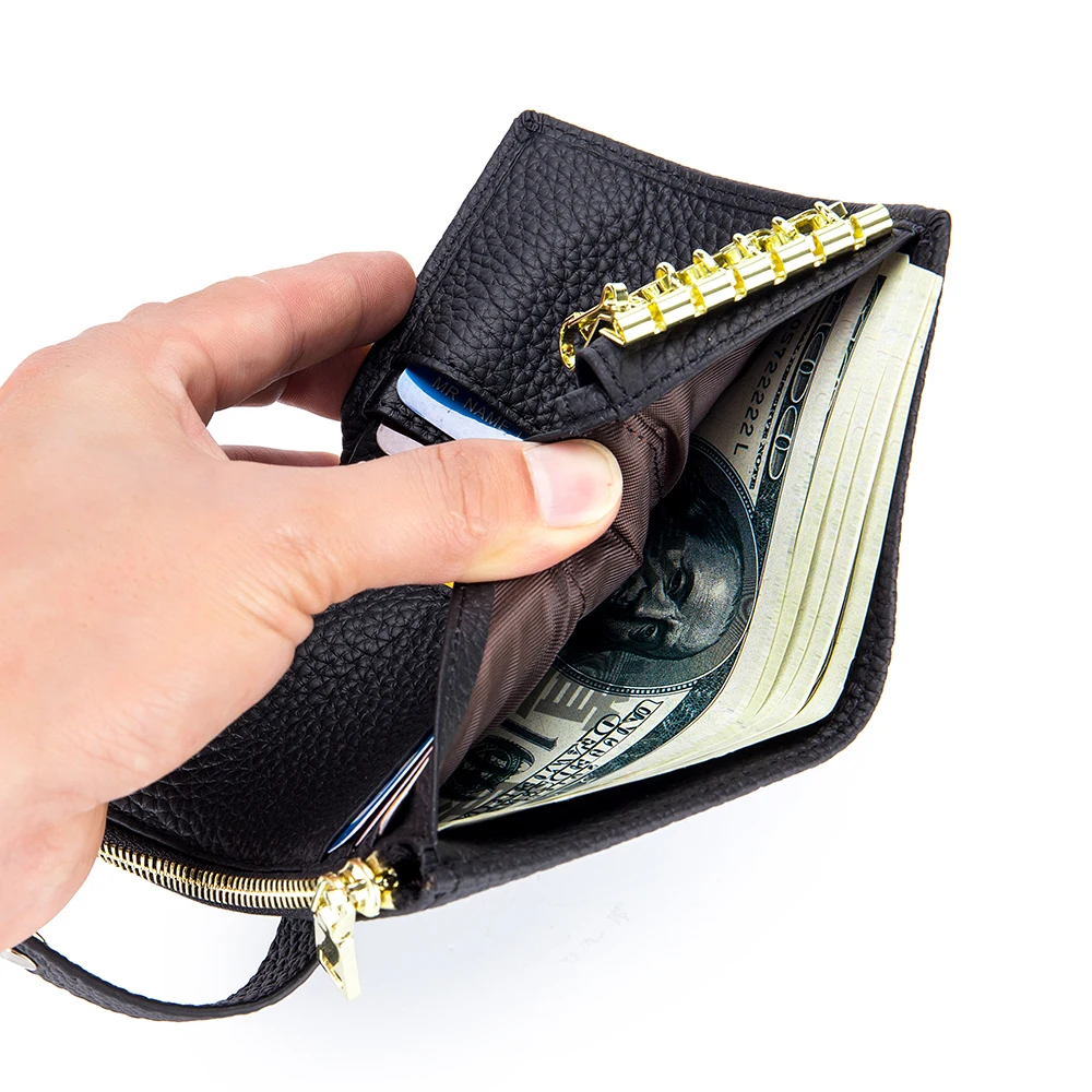 Модные кошельки для ключей из натуральной кожи универсальный органайзер унисекс