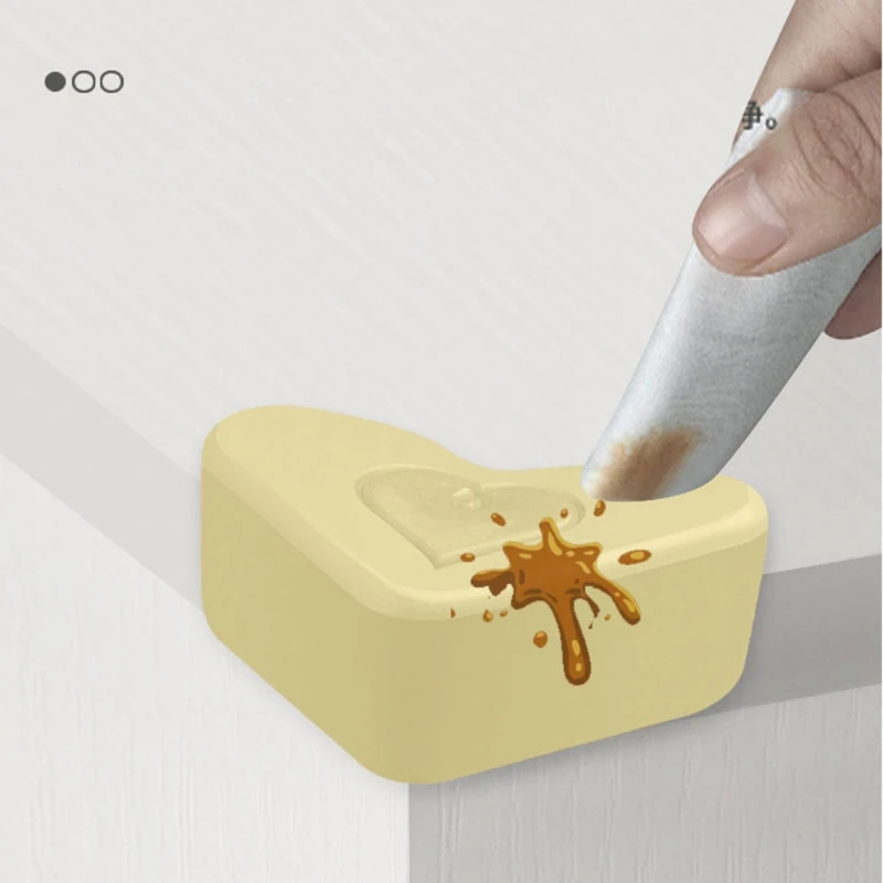 

4 Pcs Soft Silicone Baby Safe Corner Protector Table Desk Corner Guard Edge Anticollision Guards for Newborn Infants