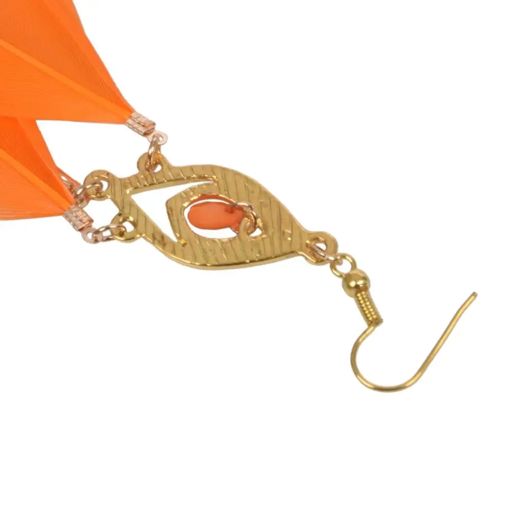 1 pair Fashion Ladies Charming 3-Pieces Feathers Drop Pendant Earrings Mint Green | Украшения и аксессуары