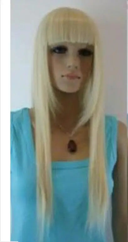 Красивые светильник лые светлые длинные прямые парики для косплея здоровья