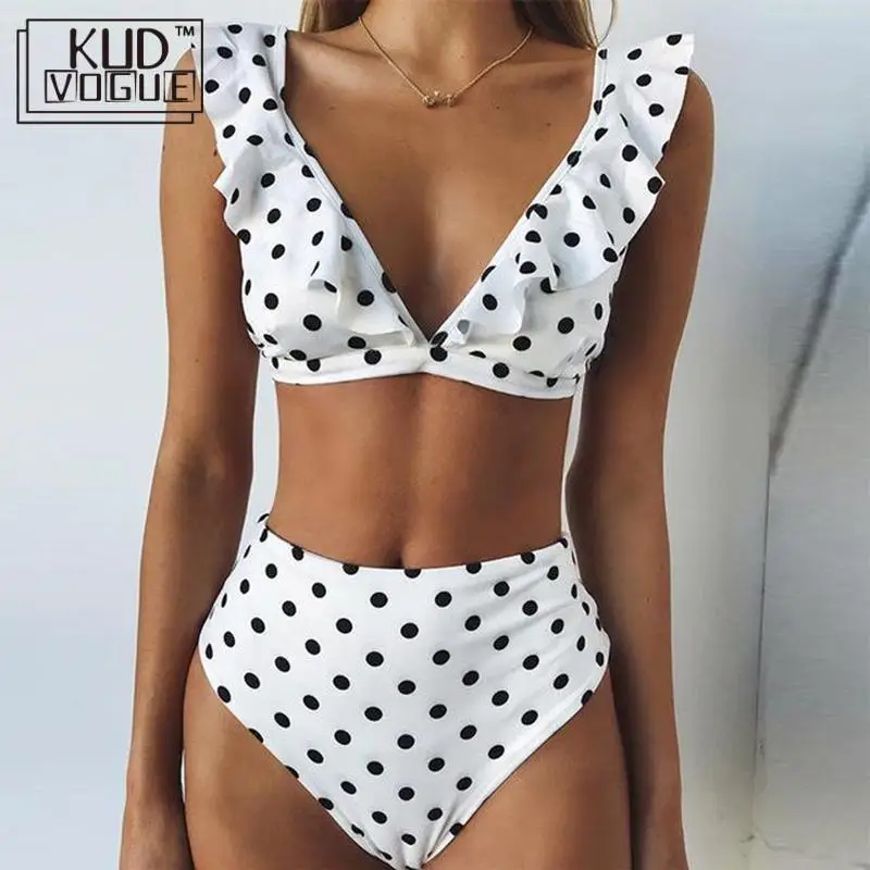 Новинка женский бюстгальтер пляжная одежда бикини с волнистыми листьями лотоса