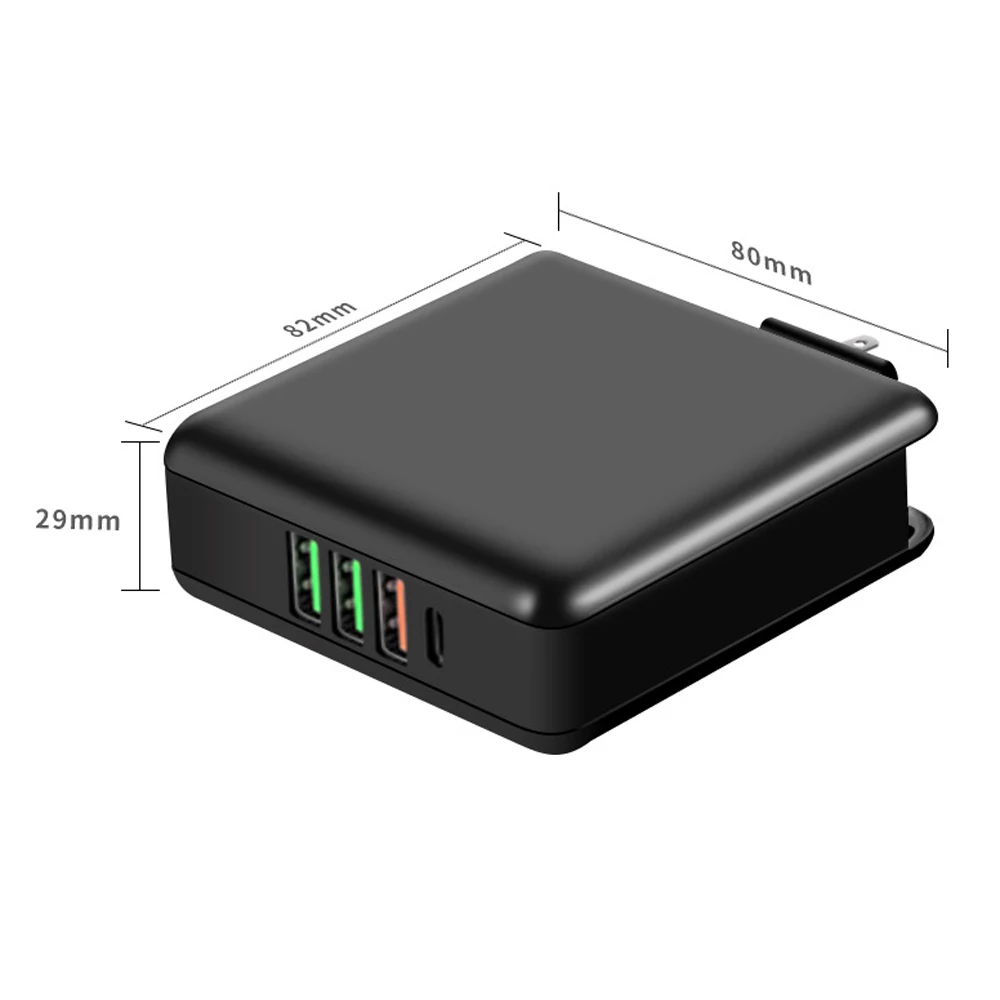 61 Вт USB C type C PD QC 3,0 4 порта быстрое зарядное устройство 45 Вт адаптер питания для Macbook Pro Air hp lenovo Asus Xiaomi huawei ноутбук планшет