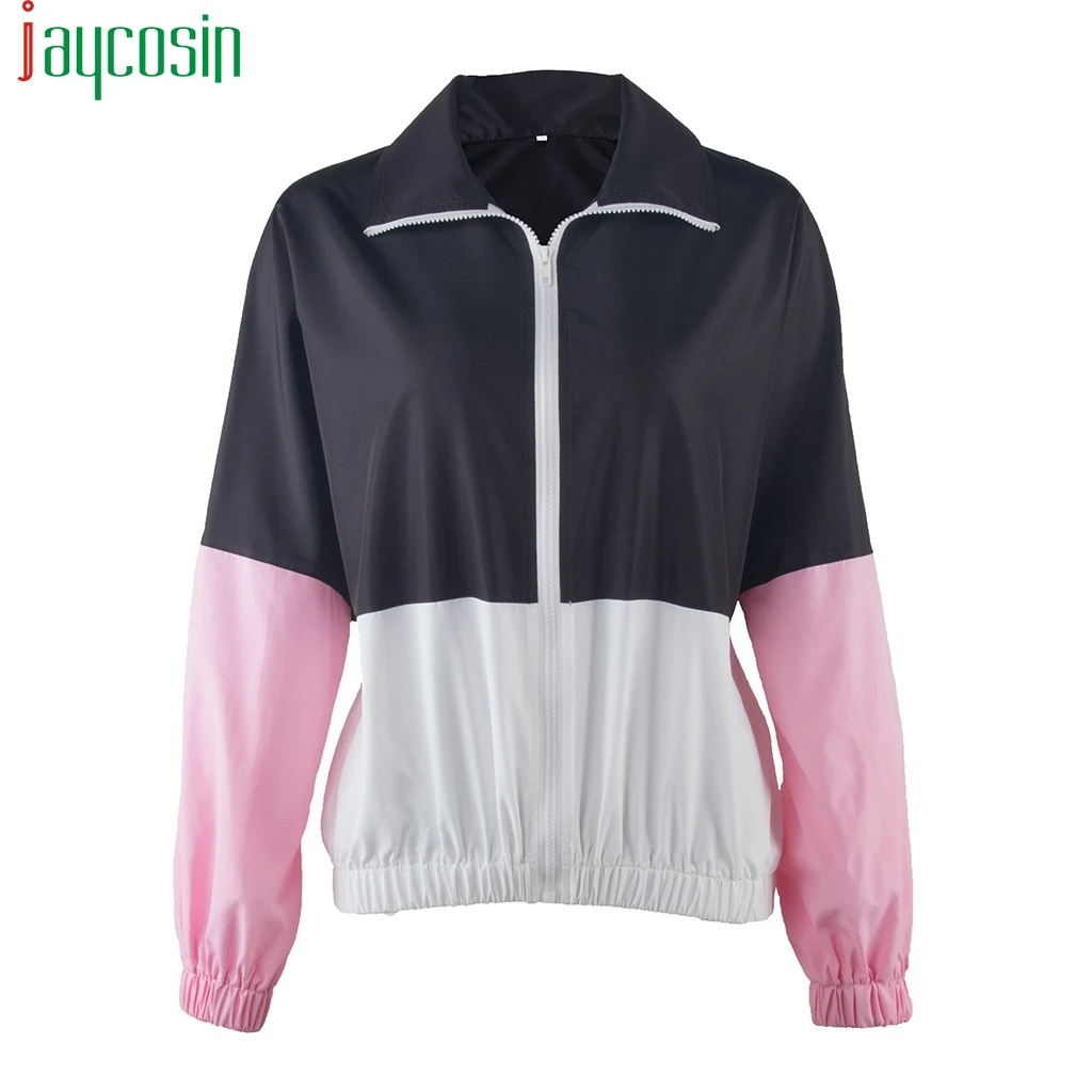 Спортивная куртка для женщин свободные дышащие на молнии Женские топы с длинным