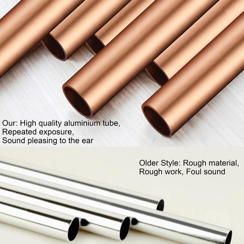 

Wood Deep Relaxing 18 Tubes Wind Chimes Metal Wind Bells Handmade Ornament Garden Patio Outdoor Hanging Decoration Gift