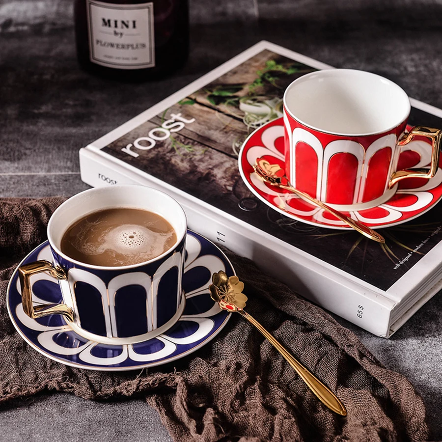 Европейские чашки для эспрессо набор многоразовых кофейных чашек чайная